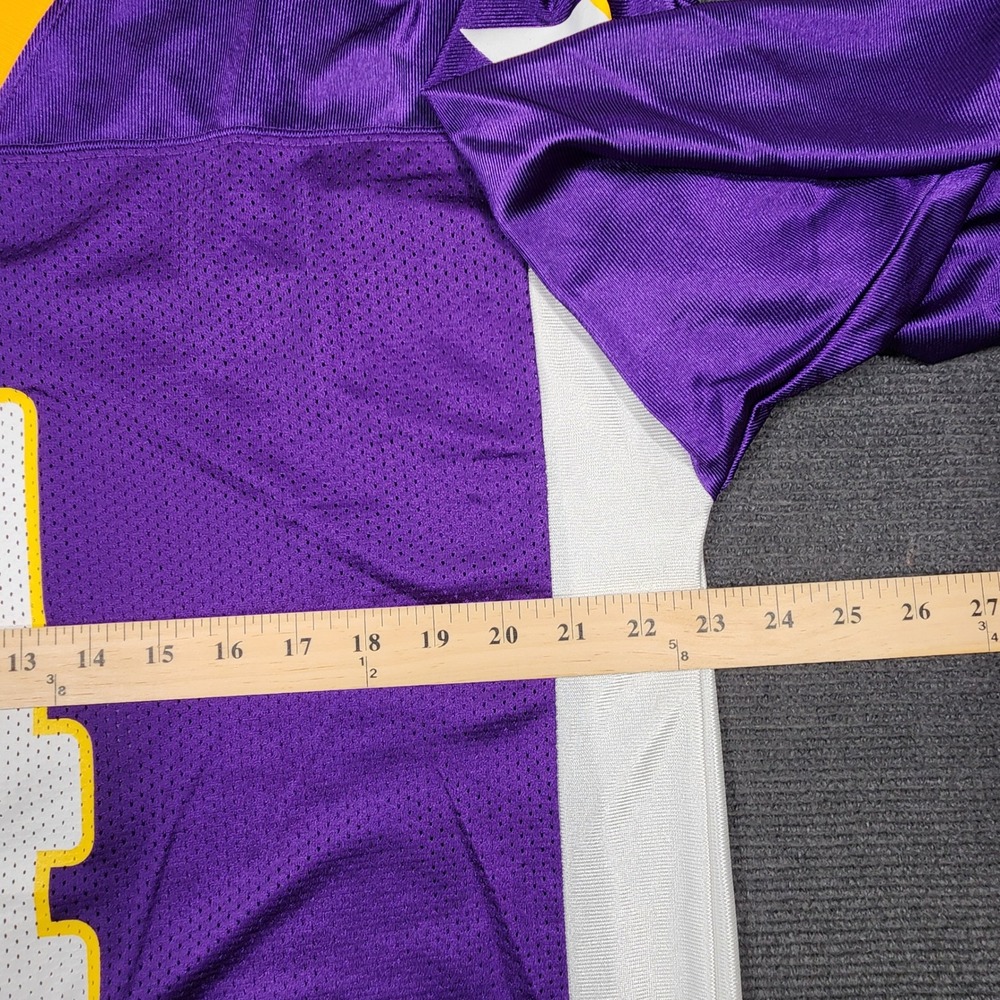 Reebok NFL Football Jersey Mens Large Purple Brett Favre #4 Minnesota Vikings - Picture 12 of 13